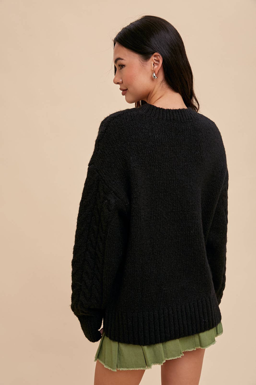 【mahagrid】FANTASIA KNIT SWEATER BLACK 