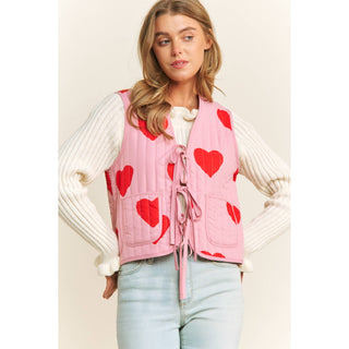 Valentine's Quilted Bow-Tie Vest