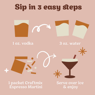 Espresso Martini Cocktail Mixer - 6 Servings Multipack