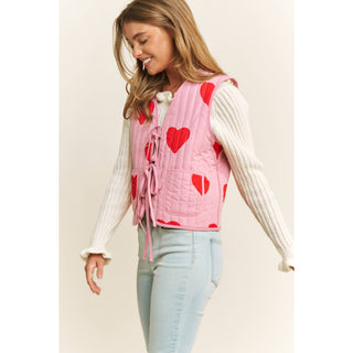 Valentine's Quilted Bow-Tie Vest