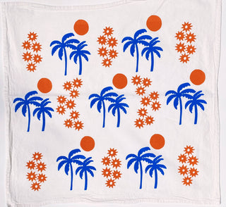 Palm Sunset Tea Towel