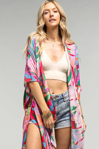 Botanical Floral Kimono