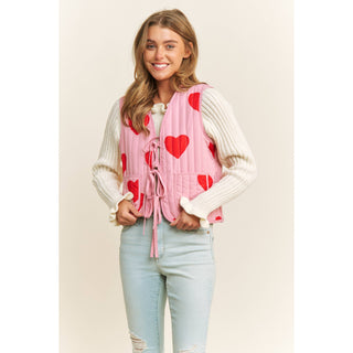 Valentine's Quilted Bow-Tie Vest