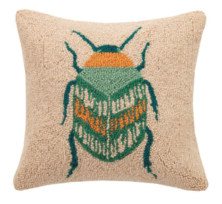 Ethereal Garden Beetle Pillow